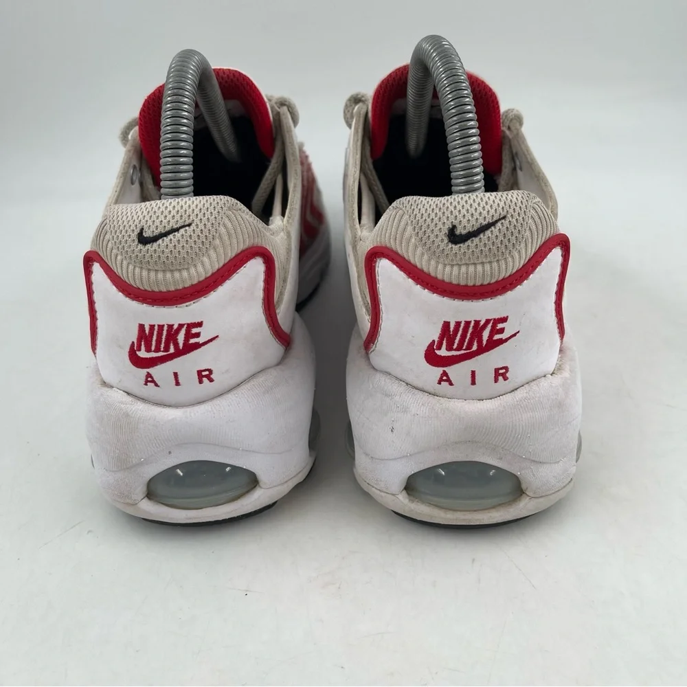 👞 Nike Big Kids-Size 6Y- Air Max TW Low Casual White Red Athletic Shoes Sneakers